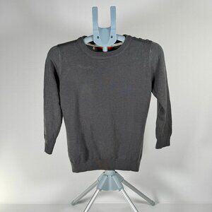 Modcloth Charcoal 3/4 Sleeve Sweater